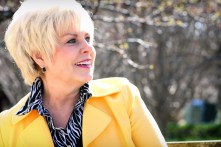 Verla looking off to the right